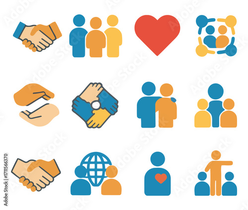 Unity and Compassion: A harmonious visual mosaic, portraying the essence of connection, empathy, and collective effort, symbolizing the bonds of a unified society.