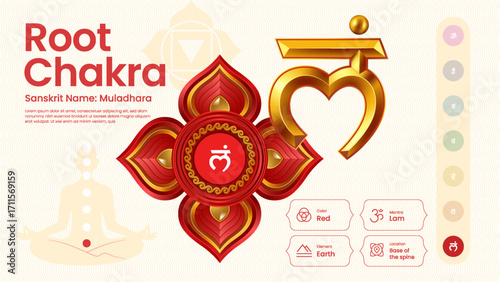 Exploring the properties of Root Chakra Symbol Design