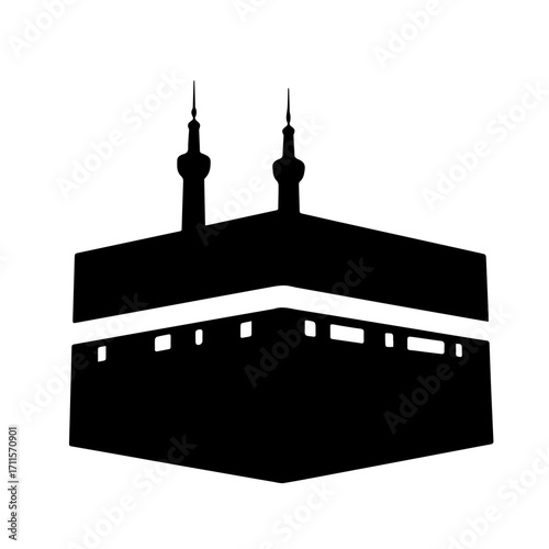 Kaaba Silhouette vector