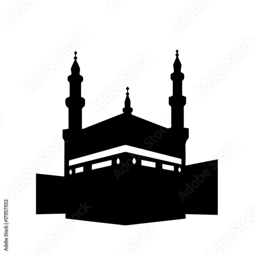 Kaaba Silhouette vector