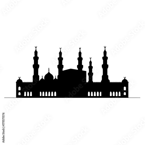 Kaaba Silhouette vector