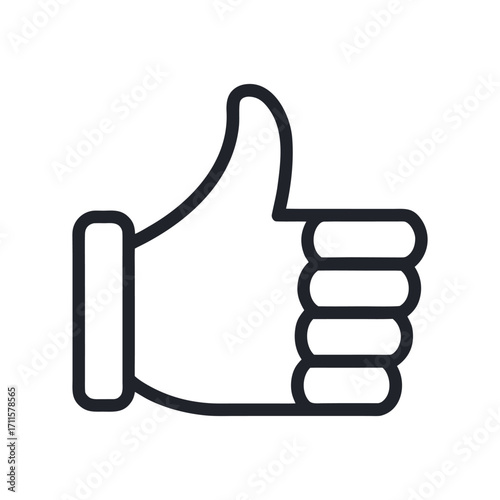 Thumb up like icon illustration