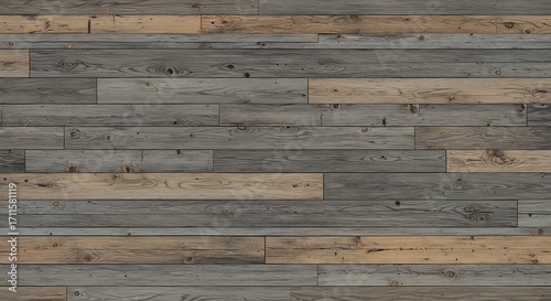 Gray wood plank flooring texture