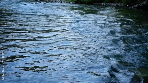 Wallpaper Mural Serene flowing water in a clear river with reflections of nature Torontodigital.ca