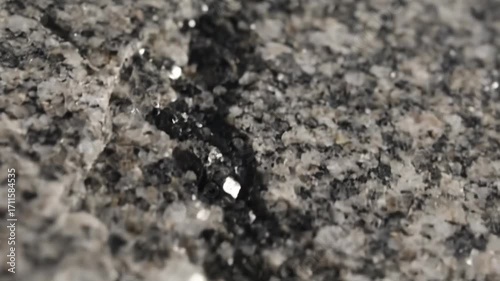 Wallpaper Mural Close-up of textured granite rock with sparkling mineral inclusions Torontodigital.ca