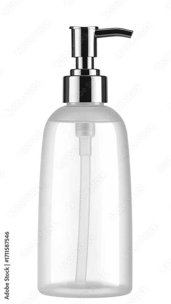 Obraz premium Clear plastic soap dispenser