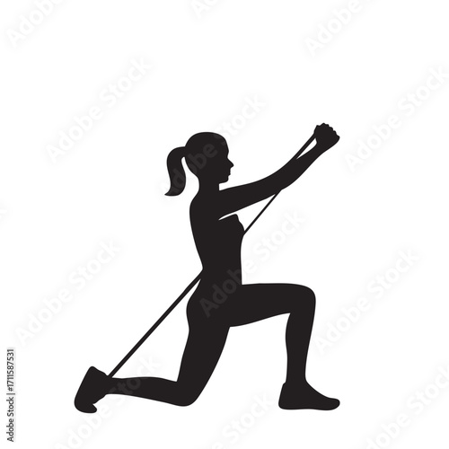 Single Figure Workout Silhouette Design