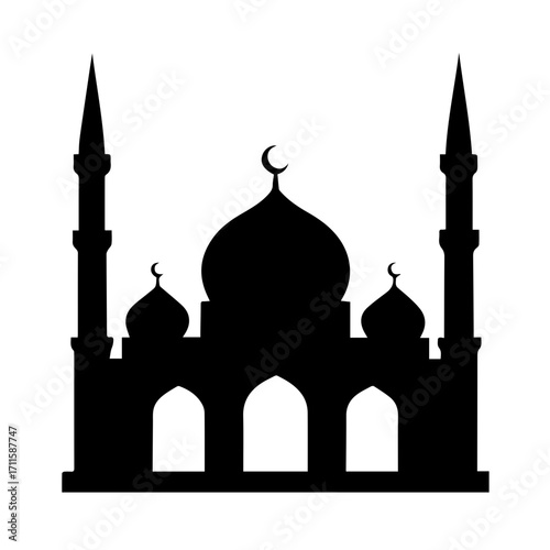 The Serene Silhouette of a Mosque
