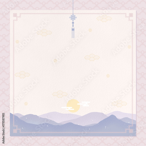 Korean Traditional Landscape Illustration