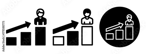 Advancement Icon Collection Glyph & Mixed Style