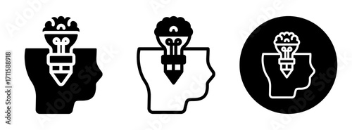 Creativity Icon Collection Glyph & Mixed Style