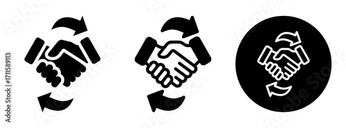 Collaborate Icon Collection Glyph & Mixed Style