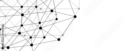 Abstract technology dot and line connection digital hi tech design concept background. Space for text. Vector illustration