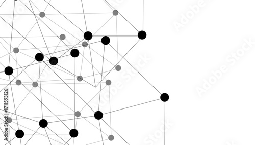 Abstract technology dot and line connection digital hi tech design concept background. Space for text. Vector illustration