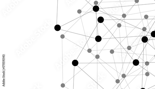 Abstract technology dot and line connection digital hi tech design concept background. Space for text. Vector illustration