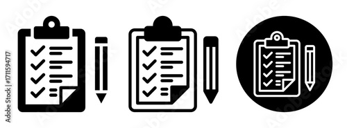 Assignment Icon Collection Glyph & Mixed Style
