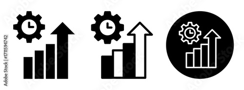 Productivity Icon Collection Glyph & Mixed Style