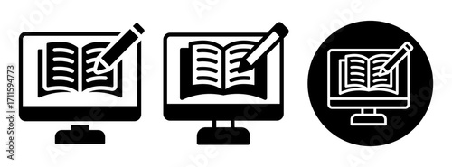 Content Writing Icon Collection Glyph & Mixed Style