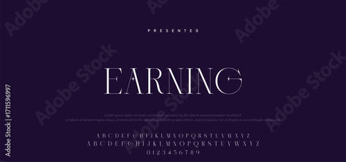 Luxury alphabet letters font and number. Typography elegant wedding classic lettering serif fonts decorative vintage retro concept. vector illustration