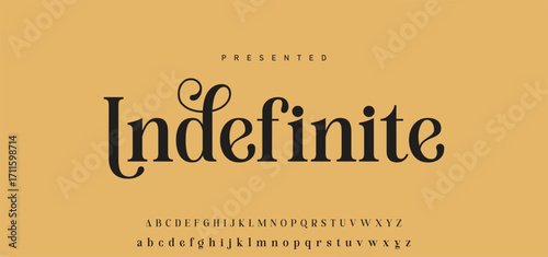 Luxury alphabet letters font and number. Typography elegant wedding classic lettering serif fonts decorative vintage retro concept. vector illustration