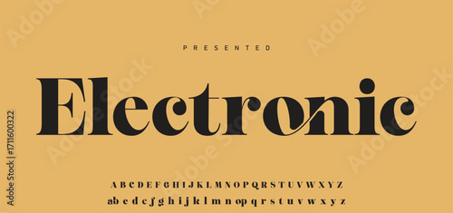 Elegant Font Uppercase Lowercase Number And Ampersand. Classic Lettering Minimal Fashion Designs. Typography modern serif fonts regular decorative vintage concept. vector illustration.