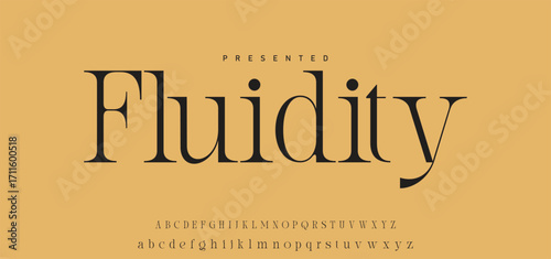 Elegant Font Uppercase Lowercase Number And Ampersand. Classic Lettering Minimal Fashion Designs. Typography modern serif fonts regular decorative vintage concept. vector illustration.