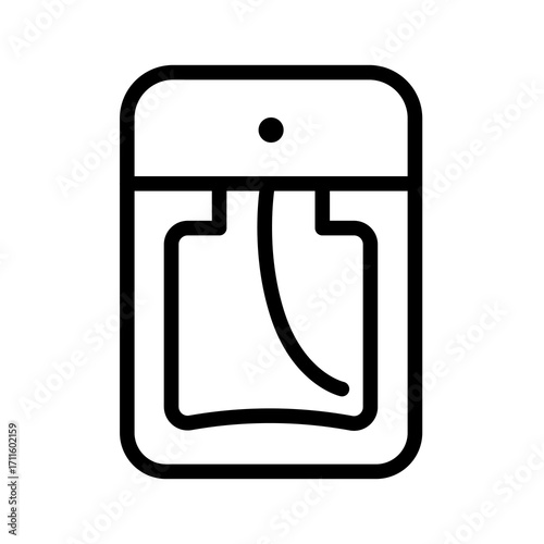 Vector icon of a men s fragrance bottle