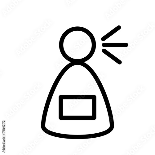Vector icon of a men s fragrance bottle