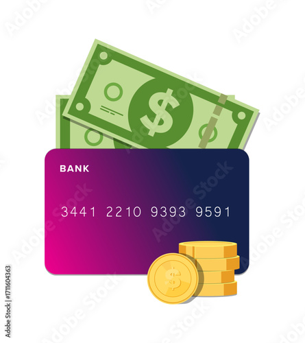 Finance. Money. Banking. vector illustration