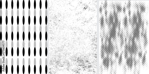 Set of blank sheets of lined, square grid and dotted paper in a5 format. Paper templates for notes, writing, sketching, and journaling. Ideal for school, office and work. Vector illustration