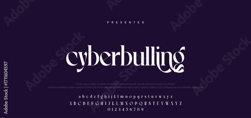 Elegant Font Uppercase Lowercase Number And Ampersand. Classic Lettering Minimal Fashion Designs. Typography modern serif fonts regular decorative vintage concept. vector illustration.