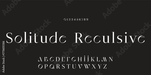 Elegant font alphabet logo. Typography Beauty fashion luxury classic letters serif fonts decorative wedding vintage retro logos. vector illustration.