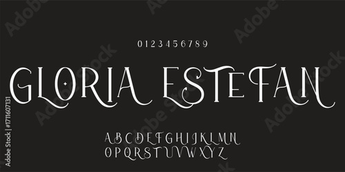 Elegant font alphabet logo. Typography Beauty fashion luxury classic letters serif fonts decorative wedding vintage retro logos. vector illustration.