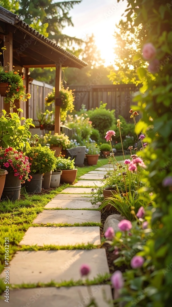 Fototapeta premium Sunny garden path