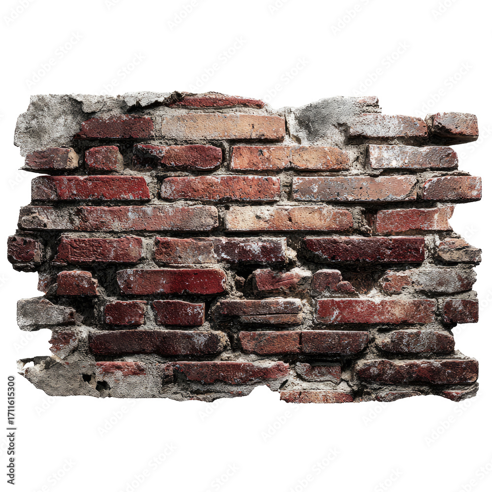 Obraz premium Weathered brick wall section (1)