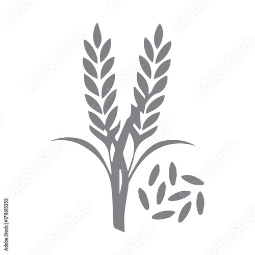 Rice Grains Icon