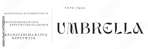 Lettering Minimalist Fashion. Elegant alphabet letters serif font and number. Typography fonts regular uppercase, lowercase.