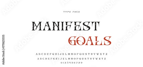 Elegant wedding alphabet letters font and number. Typography luxury classic lettering serif fonts decorative vintage retro concept. vector illustration.