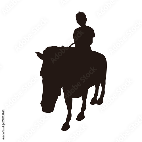 馬に乗る子供