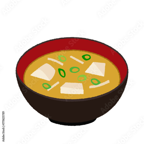 味噌汁のイラスト