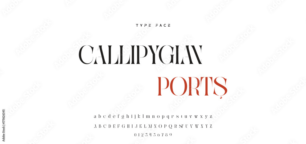 Fototapeta premium Elegant Modern beauty font alphabet logo. Typography beautiful luxury minimal elegant serif fonts fashion wedding vintage retro logos. vector illustration.