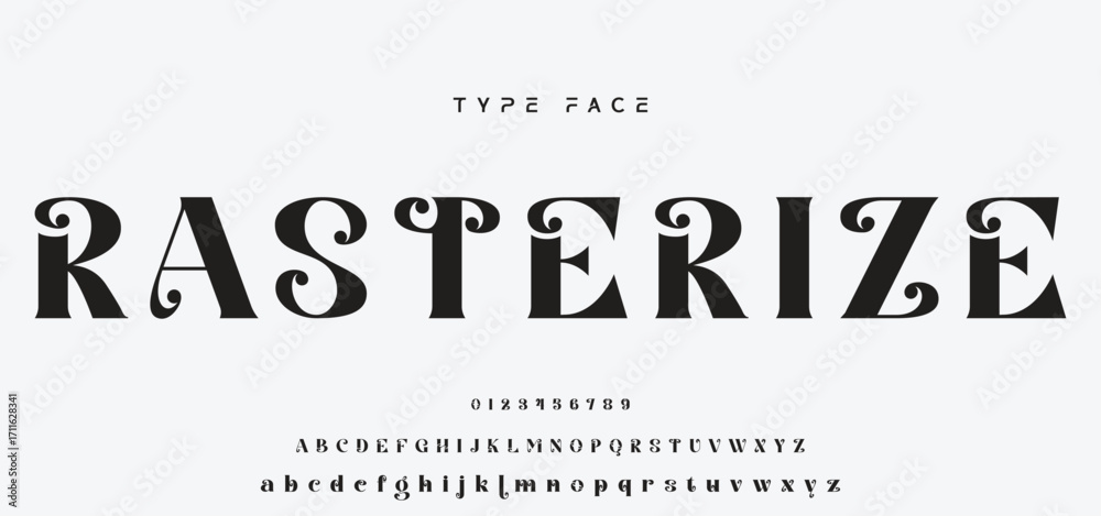 Fototapeta premium Elegant Modern beauty font alphabet logo. Typography beautiful luxury minimal elegant serif fonts fashion wedding vintage retro logos. vector illustration.