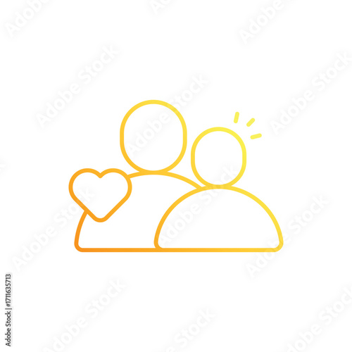 Nonprofit Gradient Line Icon