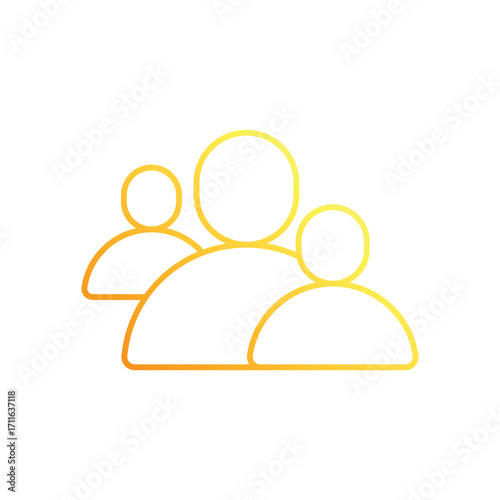 Community Gradient Line Icon