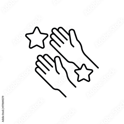 Outreach Thin Line Vector Icon