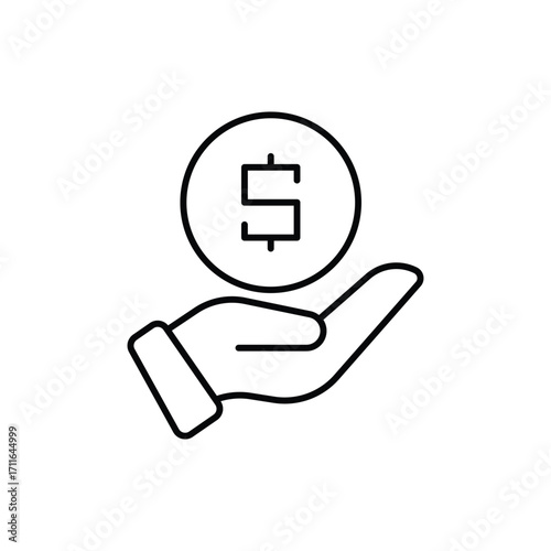Giving Thin Line Vector Icon