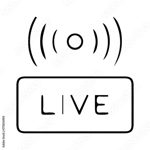 Live Broadcast Symbol