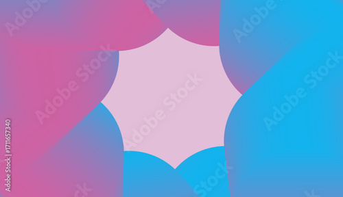 Creative abstract background wallpaper banner in trendy bright colors. Modern and simple design templates. Vector stock graphic