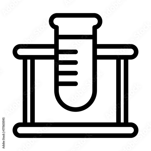Test Tube Rack Vector Icon