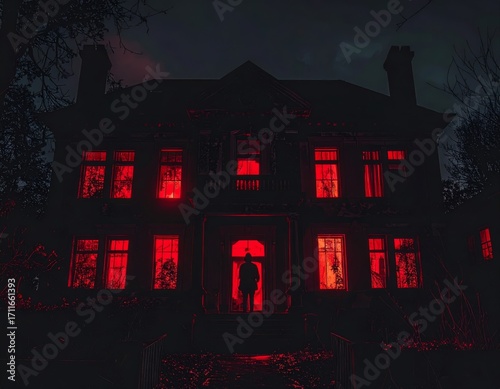 Ghostly Visitor Inside the Burning House